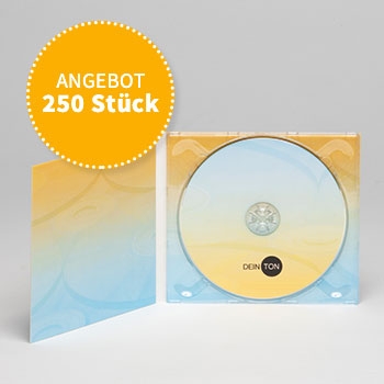 ANGEBOT IV: 250 gepresste CDs in 4-seitigen Packs